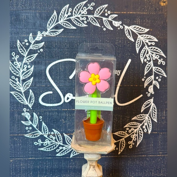 Jumbo Flower Pot Ball Pen - Picture 1 of 2